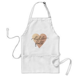 Hello Fall Love Heart Standard Apron
