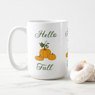 Hello Fall Minimalist Cute Coffee Mug