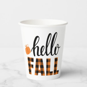 Hello Fall Paper Cups