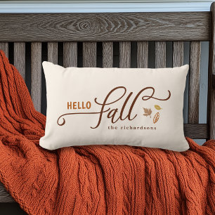 Hello Fall Personalised  Lumbar Cushion