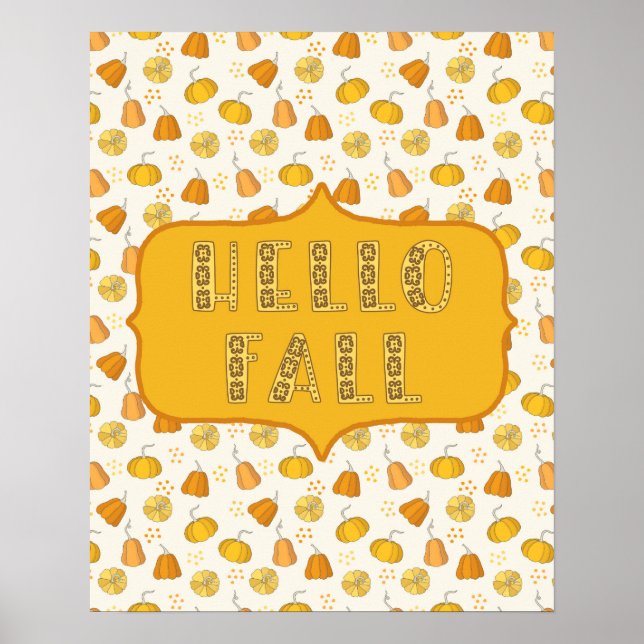 Hello Fall Poster (Front)