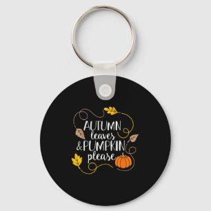 Hello Fall Pumpkin Autumn Leaves Pumpkin Please Fa Key Ring
