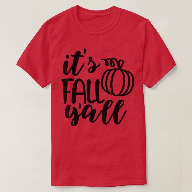 Hello Fall Pumpkin Love Fall YAll Autumn Pumpkin L T-Shirt (Design Front)