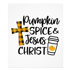 Hello Fall Pumpkin Spice & Jesus Christ Fall Chris Photo Print