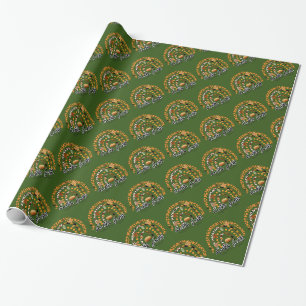 Hello Fall Pumpkin Trendy Wrapping Paper