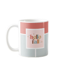 Hello Fall Retro Typography Striped