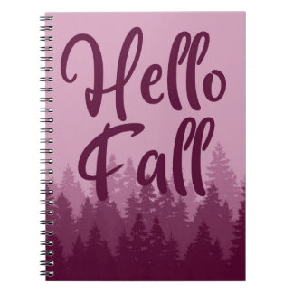 Hello Fall Season Notebook