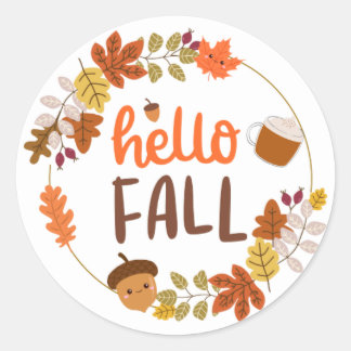 Hello Fall sticker
