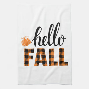 Hello Fall Tea Towel