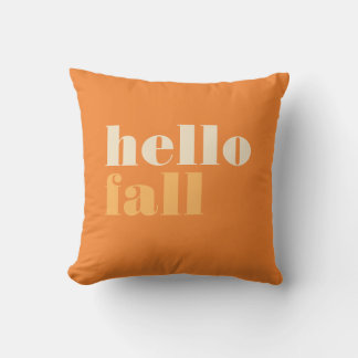 Hello Fall Throw Pillow