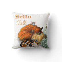Hello Fall Throw pillow