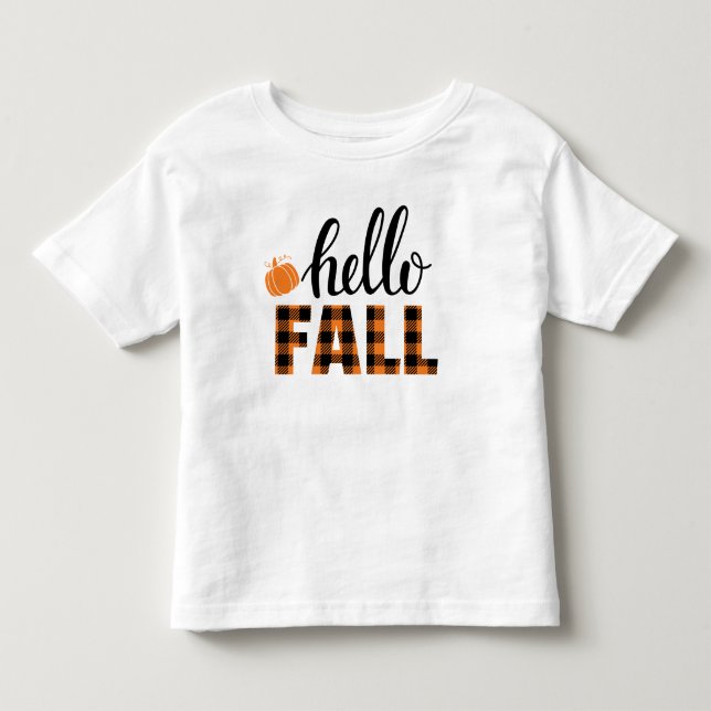 Hello Fall Toddler T-Shirt (Front)