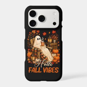 Hello Fall Vibes Ghost Cute Autumn Pumpkin