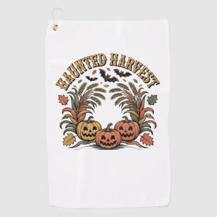Hello Fall Vibes  Pumpkin Golf Towel