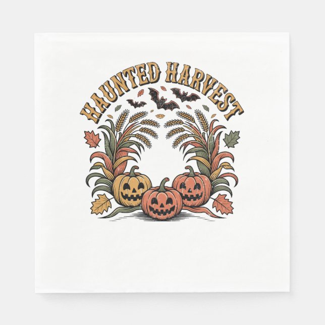 Hello Fall Vibes  Pumpkin Napkin (Front)