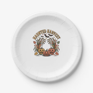 Hello Fall Vibes  Pumpkin Paper Plate