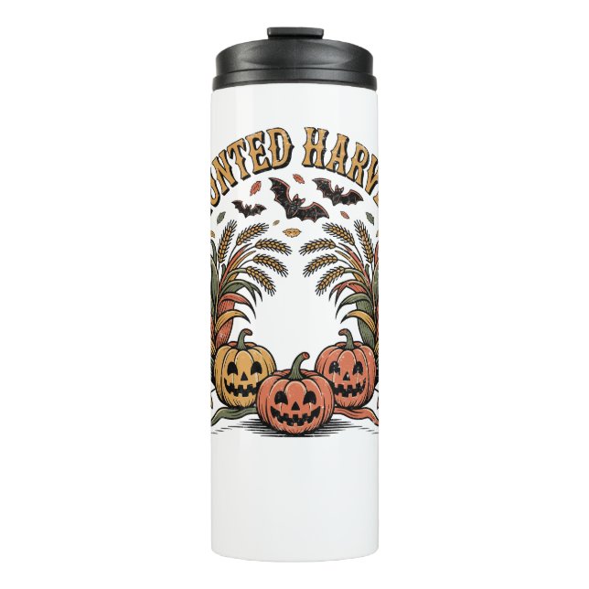 Hello Fall Vibes  Pumpkin Thermal Tumbler (Front)
