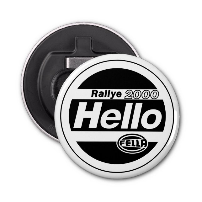 Hello Fella Rally Lights Bottle Opener (Front)