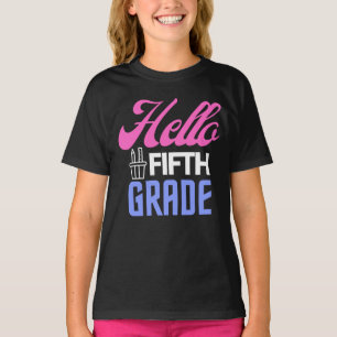 Hello Fifth Grade, Back To School T-Shirt
