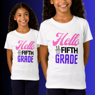 Hello Fifth Grade, Back To School T-Shirt