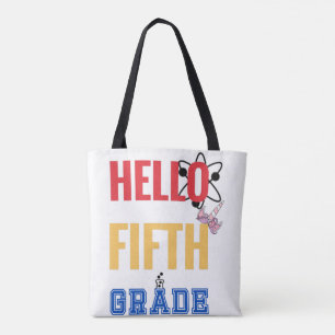 Hello Fifth Grade  Best gift for 5th grade student Tote Bag