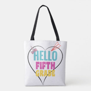 Hello Fifth Grade Cool design for 5th-grade Tote Bag