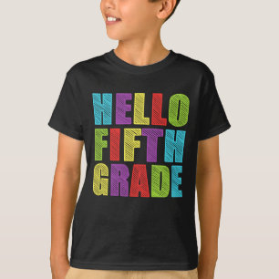 Hello Fifth Grade Cute First Day of 5th Grade T-Shirt