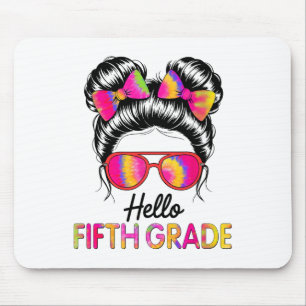 Hello Fifth Grade Girl Team 5th Grade Teacher Back Mouse Mat