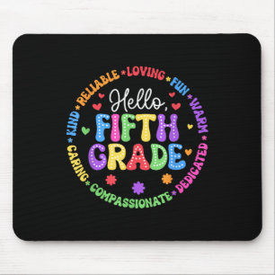 Hello Fifth Grade Team Groovy 5th Grade First Day Mouse Mat