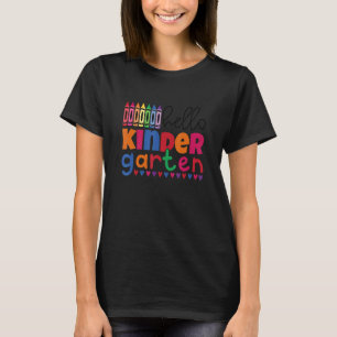 Hello First Day Of Kindergarten Welcome Back To Sc T-Shirt