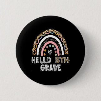 Hello First Grade 1st Grade Byck To School  6 Cm Round Badge