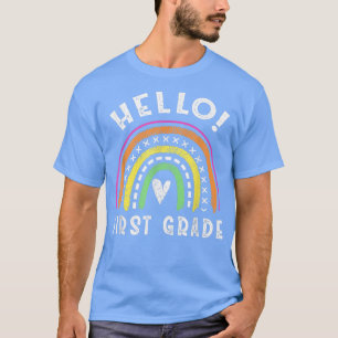 Hello First Grade Back To School 1st Grade Student T-Shirt