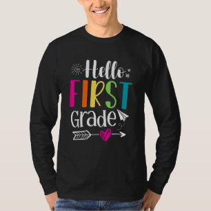 Hello First Grade Back To School Team 1st Graders T-Shirt