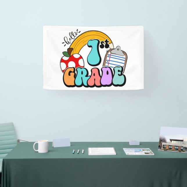 Hello First Grade Banner (Tradeshow)