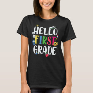 Hello First Grade Cute 1st Grade 1 T-Shirt