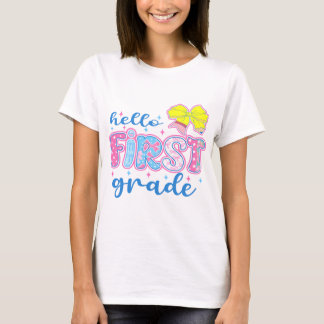 Hello First Grade, First Grade, Back To School T-Shirt