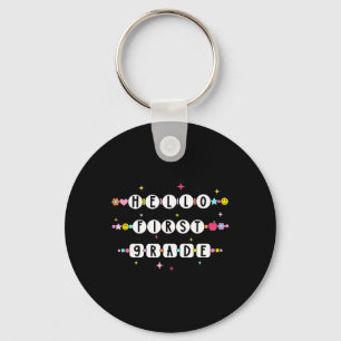 Hello First Grade Friendship Bracelets Back To Sch Key Ring