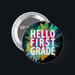 Hello First Grade! Funny 1st Grade Back To School<br><div class="desc">Super bright design colour dust splash. Cool Gift Idea for Students, Schoolchildren, Teachers, Boys, Girls. Great gift for son, daughter, child, toddler, kids, kinder, teen, junior, adults, friends, family. Stunning, colourful, catchy, emotional and positive design with bright dry colour burst image. Let's make school days joyful and happy with! Let's...</div>