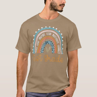 Hello First Grade Rainbow Teacher Students Back To T-Shirt