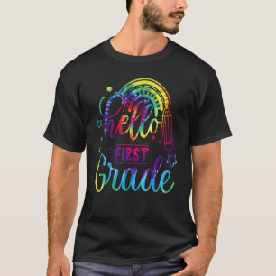 Hello First Grade Student Teacher Kid Back To Scho T-Shirt