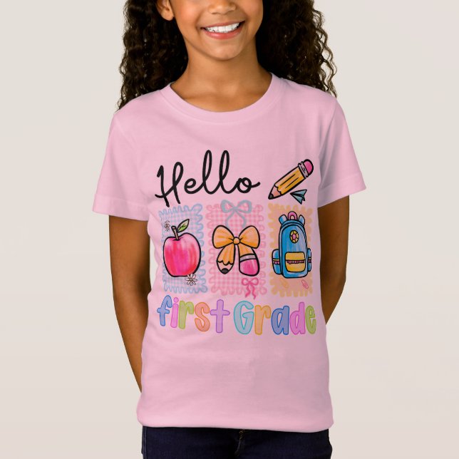 Hello First Grade T-shirt (Front)