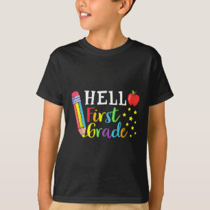 Hello First Grade Teacher Student Back To School 1 T-Shirt