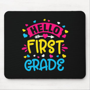 Hello First Grade Team 1st Grade Back to School Te Mouse Mat