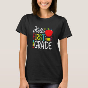 Hello First Grade Team 1st Grade Back To School Te T-Shirt