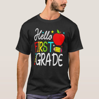 Hello First Grade Team 1st Grade Back To School Te T-Shirt