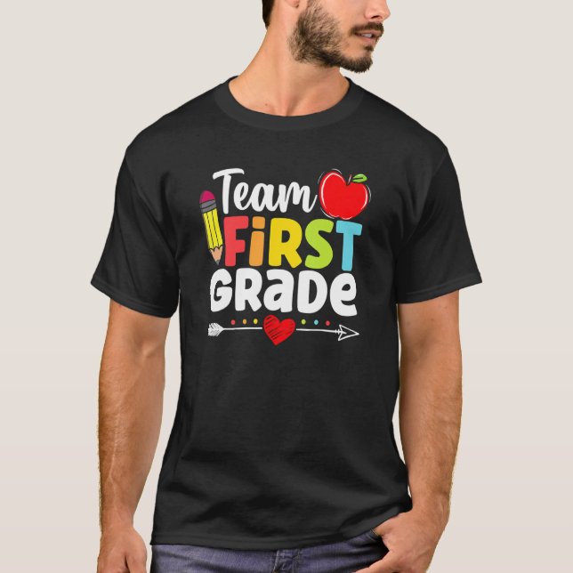 Hello First Grade Team 1st Grade T-Shirt (Front)