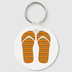 Hello Flip Flops Key Ring