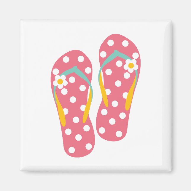 Hello Flip Flops Magnet (Front)