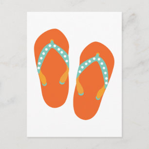 Hello Flip Flops Postcard