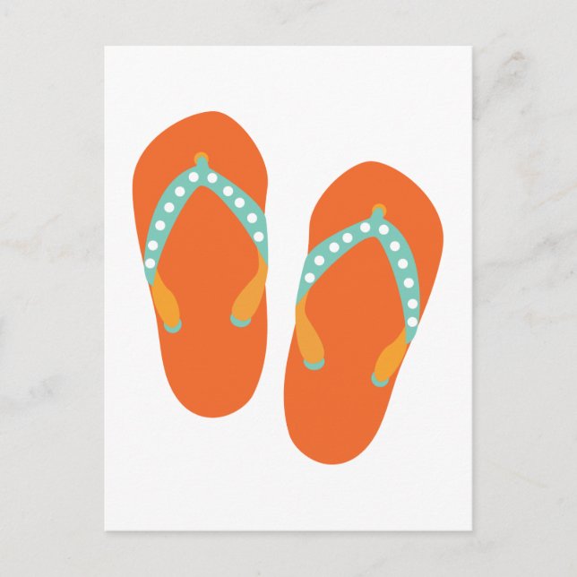 Hello Flip Flops Postcard (Front)